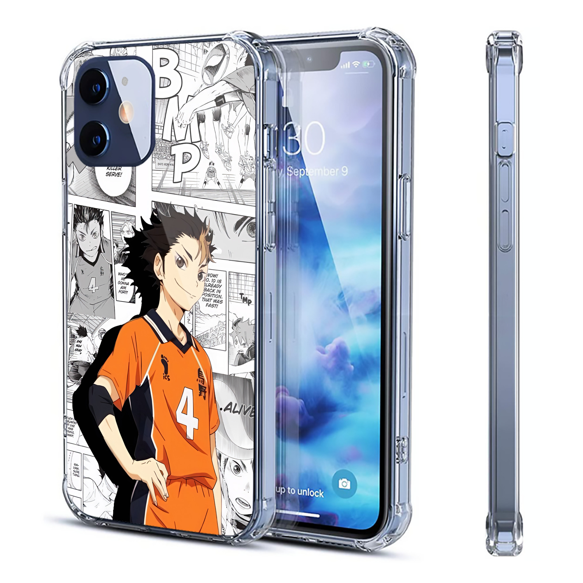 （画像用） ハイキュー!! Haikyu!! 【iPhone 12シリーズ対応】透明スマホケース（クリアソフトケース）